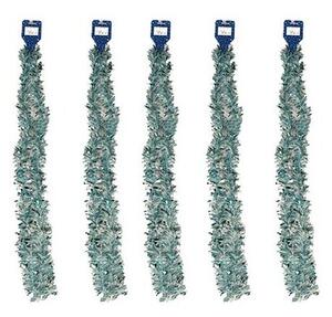 Zestaw łańcuchów bożonarodzeniowych 7 x 200 cm, 5 szt., niebieski