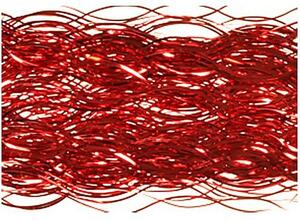 Lameta fala wysoki połysk, zestaw 6 szt., 50 cm,, czerwony
