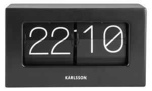 Karlsson KA5620BK stołowy zegar klapkowy, 21 x 11 x 8,5 cm