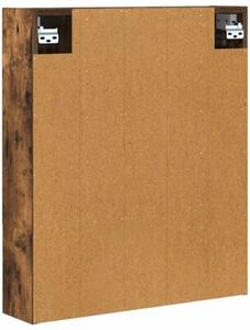 Szafka z lustrem do łazienki dąb wędzony 60 x 14.5 x 70 cm