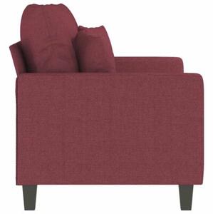 Sofa 2-osobowa, winna czerwieÅ, 120 cm, tapicerowana tkaninÄ