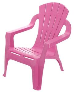 Dziecięce krzesło plastikowe Riga, różowy, 33 x 44 x 37 cm