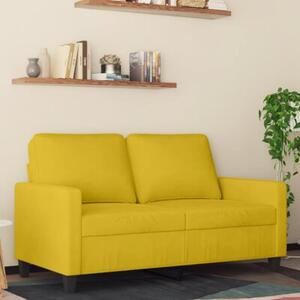 Sofa 2-osobowa, Å¼Ã³Åta, 120 cm, tapicerowana aksamitem