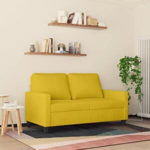 Sofa 2-osobowa, Å¼Ã³Åta, 120 cm, tapicerowana aksamitem