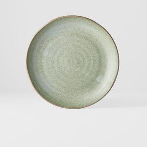 Płytki talerz z nieregularną krawędzią Green Fade MIJ 24 cm