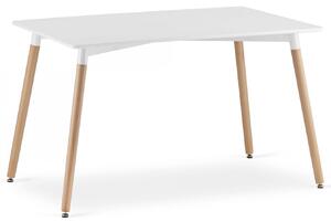 Skandynawski stół do jadalni z drewnianymi nogami - Ingram