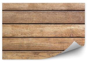 Poziome drewniane deski Fototapeta samoprzylepna poziome drewniane deski