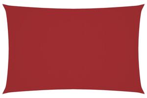 Prostokątny żagiel ogrodowy, tkanina oxford, 4x7 m, czerwony
