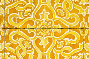Wzór kafelki ściana abstrakcja żółty brązowy Okleina ścienna Wzór kafelki ściana abstrakcja żółty brązowy