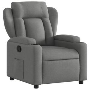 Fotel rozkÅadany, ciemnoszary materiaÅ