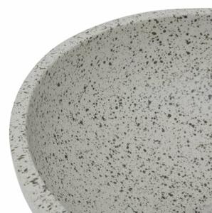 Umywalka nablatowa, szara, okrągła, Φ41x14 cm, ceramiczna