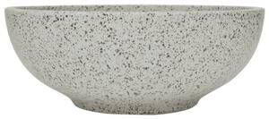 Umywalka nablatowa, szara, okrągła, Φ41x14 cm, ceramiczna