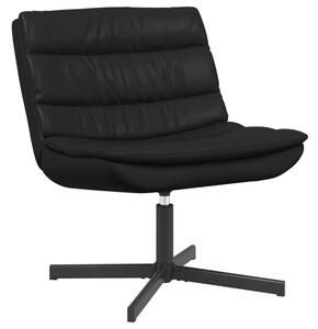 Nowoczesny fotel obrotowy z ergonomicznej sztucznej skÃ³ry w czarnym kolorze