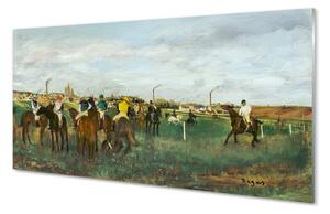 Szklany Panel Wyścigi Konne - Edgar Degas