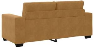Sofa dwuosobowa, brÄ zowa, 180x77x82 cm, aksamit