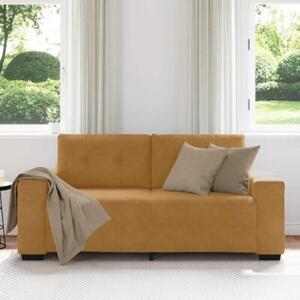 Sofa dwuosobowa, brÄ zowa, 180x77x82 cm, aksamit