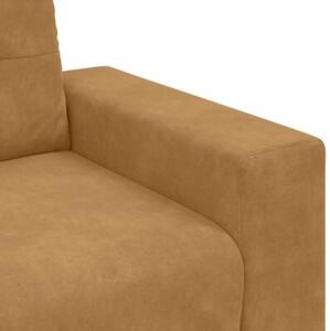 Sofa dwuosobowa, brÄ zowa, 180x77x82 cm, aksamit