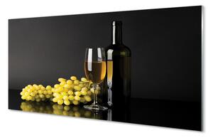 Obraz na szkle Butelka wina owoce