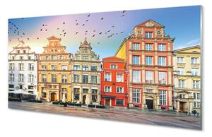 Panel szklany do Kuchni Kamienice Gdańskiego Starego Miasta