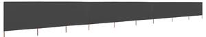 Parawan 9-skrzydłowy z tkaniny, 1200x160 cm, antracytowy