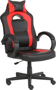 Qware DELTA Gaming Chair - regulowany fotel dla graczy z podłokietnikami 2D i regulacją wysokości Czerwony