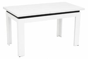 Stół rozkładany INSPIRO C-6, wymiary 120–160 × 80 cm, kolor biały/czarny