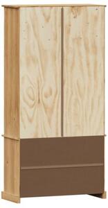 Witryna vigo, 85x35x170 cm, lite drewno sosnowe