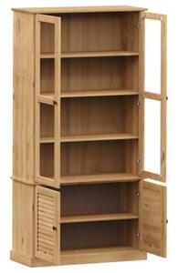 Witryna vigo, 85x35x170 cm, lite drewno sosnowe