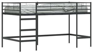 Łóżko piętrowe dla dzieci czarny 107 x 200 cm stal