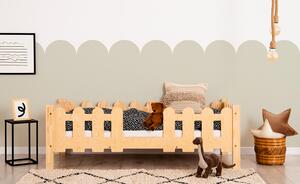 Drewniane łóżko dziecięce z barierką - Laffi 3X