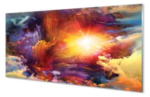Panel szklany do Kuchni Artystyczny Nieład Form