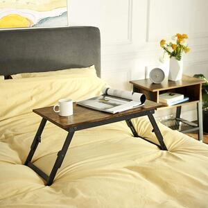 Industrialny składany stolik pod laptopa do łóżka - Dusti