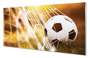 Szklany Panel Futbol na Żółtym Tle