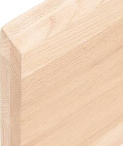 Półka, 80x30x(2-4) cm, surowe lite drewno dębowe