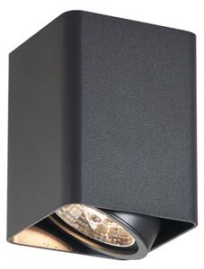 Designerski reflektor natynkowy czarny GU10 70 mm obrotowy i uchylny - Vox Oswietlenie wewnetrzne