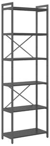 Półka na książki czarny dąb 60 x 30 x 189,5 cm