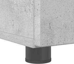 Nowoczesna szafka łazienkowa betonowa szara z drzwiami na zawiasach i metalowymi nogami 30 x 35 x 80 cm