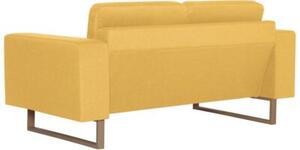 Sofa 2-osobowa, tapicerowana tkaninÄ , Å¼Ã³Åta