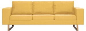 Sofa 3-osobowa, tapicerowana tkaninÄ , Å¼Ã³Åta