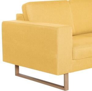 Sofa 2-osobowa, tapicerowana tkaninÄ , Å¼Ã³Åta