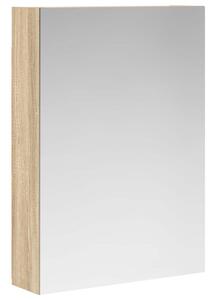 Szafka z lustrem do łazienki dąb sonoma 50 x 14,5 x 70 cm