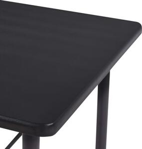 Stolik barowy, czarny, 120 x 60 x 110 cm, mdf