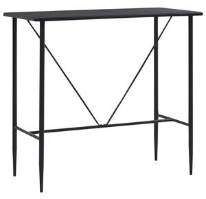 Stolik barowy, czarny, 120 x 60 x 110 cm, mdf