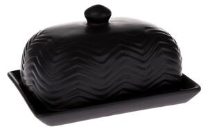 Maselniczka ceramiczna czarny, 16,5 x 12,5 x 9 cm