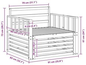 Sztuka 2 sofa z podłokietnikami lite drewno akacji naturalny