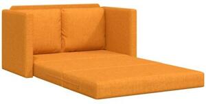Sofa podÅogowa 2-w-1, ciemnoÅ¼Ã³Åta, 112x174x55 cm, tkanina