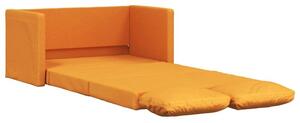 Sofa podÅogowa 2-w-1, ciemnoÅ¼Ã³Åta, 112x174x55 cm, tkanina