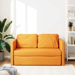 Sofa podÅogowa 2-w-1, ciemnoÅ¼Ã³Åta, 112x174x55 cm, tkanina