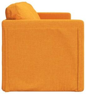 Sofa podÅogowa 2-w-1, ciemnoÅ¼Ã³Åta, 112x174x55 cm, tkanina