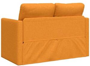 Sofa podÅogowa 2-w-1, ciemnoÅ¼Ã³Åta, 112x174x55 cm, tkanina
